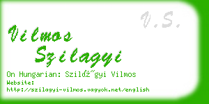 vilmos szilagyi business card